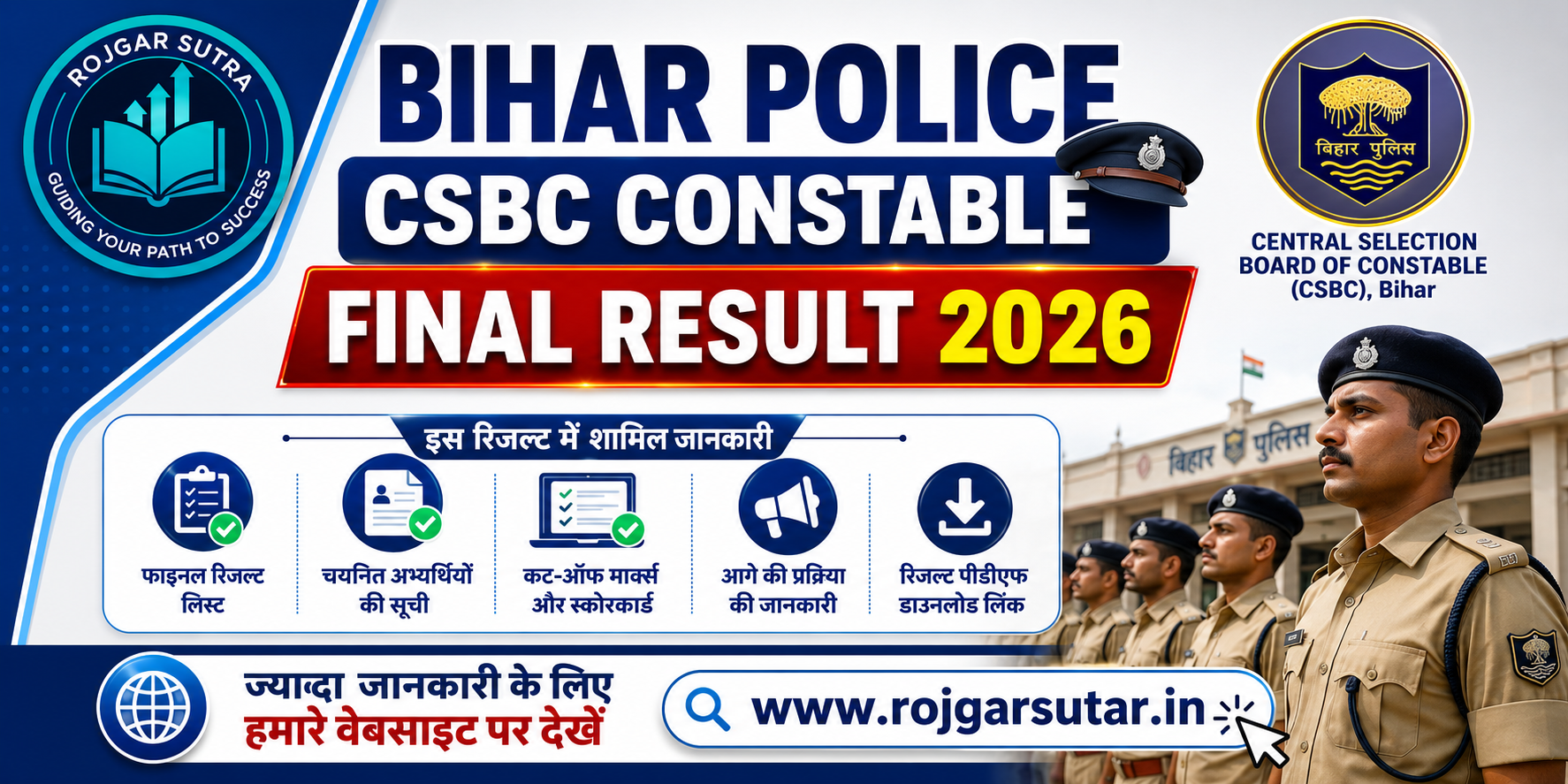 Bihar Police CSBC Constable Final Result 2026