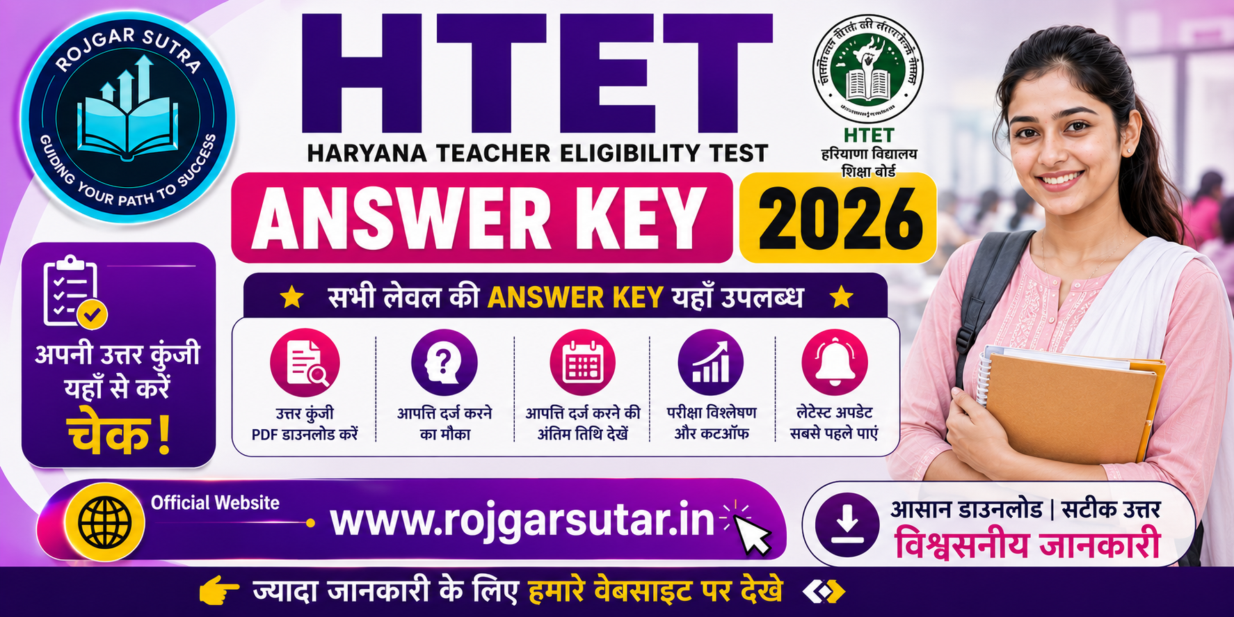 HTET Answer Key 2026